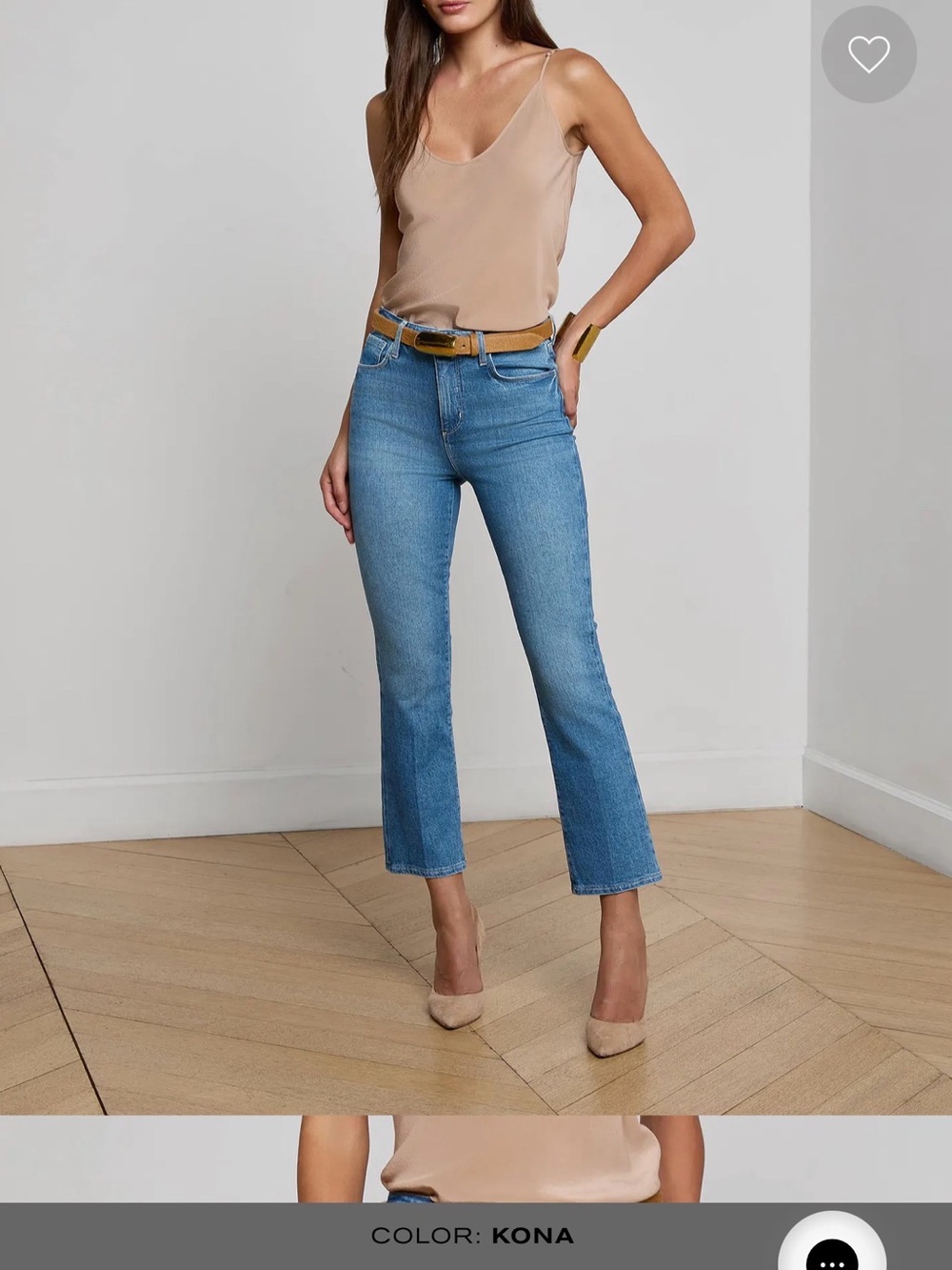 L'AGENCE Ultra High-Rise Crop Jean